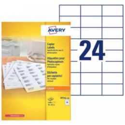 Avery, Etiquettes pour photocopieur, 70 x 36 mm, Paquet de 2 400, DP246-100