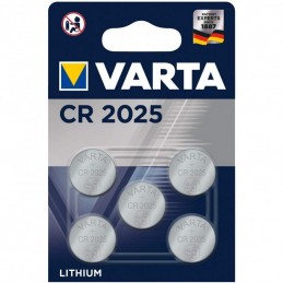 Varta, Pile bouton, Lithium, Electronics, CR2025, Pack de 5, 06025 101 415