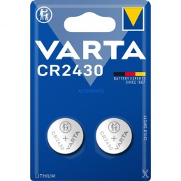 Varta, Pile bouton, Lithium, Electronics, CR2430, Pack de 2, 06430 101 402