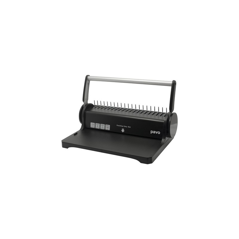 PAVO Plieuse à courrier automatique Gris Noir formats A4 A5 écran Led - Dim  : L425 x H40 x P365 cm