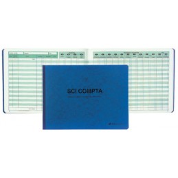 Exacompta, Piqûre, SCI COMPTA, 240 x 320 mm, 80 pages, 70E