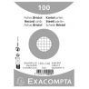 Exacompta, Fiches bristol, A6, 105 x 148 mm, Quadrillé, Blanc, 10209E