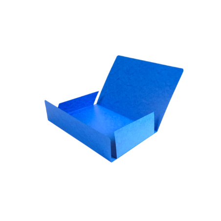 Exacompta, Chemise simple, 3 rabats, A4, Carton, Bleu, 56407E
