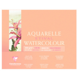 Clairefontaine, Bloc artiste, Aquarelle, ETIVAL, 240 x 300 mm, 96471C