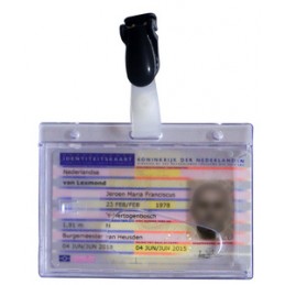Pavo, Porte badge, Avec clip, 60 x 90 mm, Transparent, 8009251