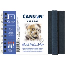 Canson, Carnet de croquis, ART BOOK, Mixed Média Artist, A5, C31200L006