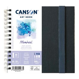 Canson, Carnet de dessin, ART BOOK, Montval, 200 x 200 mm, C31200L004