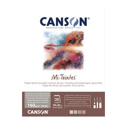 Canson, Bloc, Papier, Beaux arts, Mi-Teintes, 240 x 320 mm, C31032P003