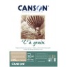Canson, Bloc, Papier dessin, A3, C à grain, 250 g, Ocre chiné, C400110399