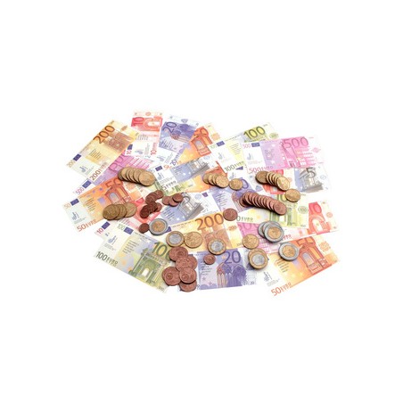 Wonday, Jeu de l'Euro, 50 pièces, en sachet, Apprentissage de la monnaie, FOP300291