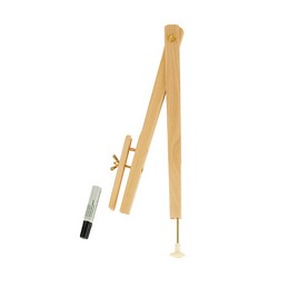 Wonday, Compas pour tableau blanc, en bois, avec ventouse, FTA250141