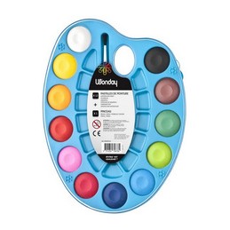 Wonday, Palette de pastilles de gouache, 12 couleurs, APN450191