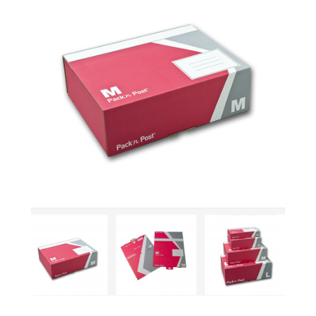 GPV, Boîte postale S, en carton, rouge gris, 250x175x80mm, 38806