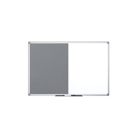 Bi-Office, Tableau mixte, tableau blanc et feutre gris, XA1228170