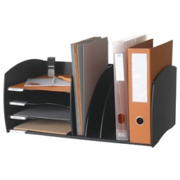Paperflow, Système de rangement, S, 4 compartiments, noir, 3020.01