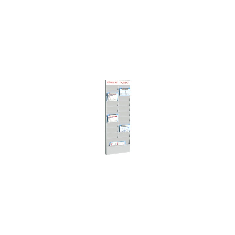 Paperflow, Extension, Planificateur de bureau mural, 20 casiers, PS20A5.02