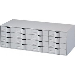 Paperflow, Bloc à tiroirs, 16 tiroirs, couleur gris, 9H44441.02