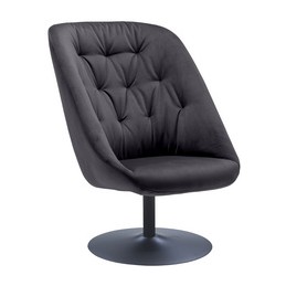 Paperflow, Fauteuil tournant, SCOOP, anthracite, FTSCP.01.11
