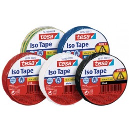 Tesa, Ruban isolant, Iso tape, 15mmx10m, Vert et jaune, 56192-00014-22