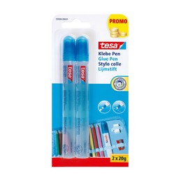 Tesa, Stylo de colle, Glue pen, sans solvant, 2x20g, 59908-00001-05