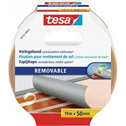 Tesa, Fixation de revêtement de sol, 50mmx10m, Removable, 55731-00011-11