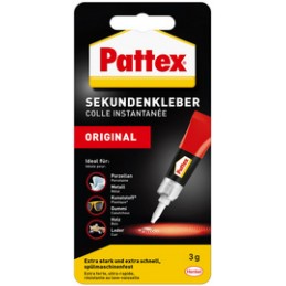 Pattex, Colle liquide, instantanée, Classic, tube de 3g, 9H PSK1C