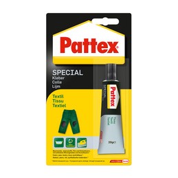Pattex, Colle spéciale, Textiles, Tube de 20g, 9H PXST1