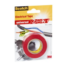 Scotch, Ruban isolant, universel, 15mmx10m, rouge, 4401RED