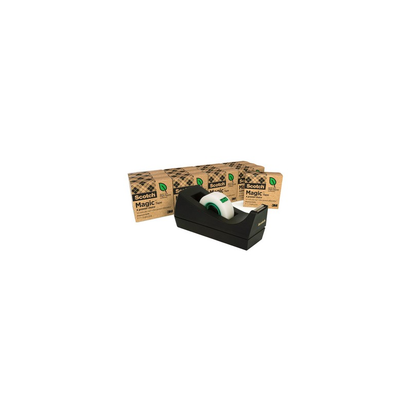 Dévidoir de ruban adhésif Scotch™ C38, noir, 1 dévidoir/paquet