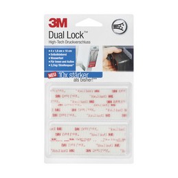 3M, Dual Lock, High-Tech, Fermeture à pression, Transparent, DE-2729-5877-3