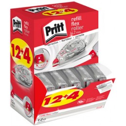 Pritt, Roller correcteur, Refill Flex, 970, multipack de 16, 9H PRR4M