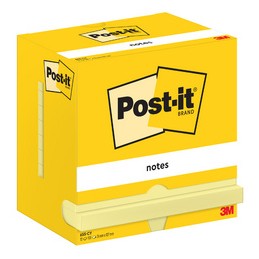Post-it, Bloc-notes, adhésif, 102x76mm, jaune, 656-CY