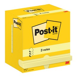 Post-it, Z-Notes, adhésif, 127x76mm, jaune, R350 -CY, 7100290186