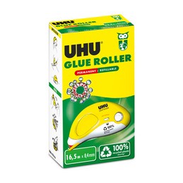 UHU, Roller de colle, GLUE, Roller, permanent, 8.4mmx16.5mm, 35415