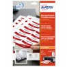Avery, Inserts imprimables, pour badges, 54x90mm, blanc, L4727-20