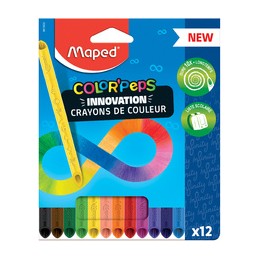 Maped, Crayons de couleur, COLOR'PEPS, INFINITY, étui de 12, 861602