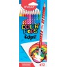 Maped, Crayons de couleur, COLOR'PEPS, effaçable, étui de 12, 832812