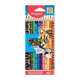Maped, Crayons de couleur, Triangulaire, COLOR'PEPS, Animals, 832212