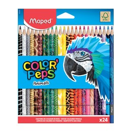 Maped, Crayons de couleur, Triangulaire, COLOR'PEPS, Animals, 832224