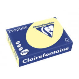 Clairefontaine, Papier universel, Trophée, A4, canari, 210g, 2220C