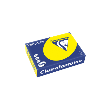 Clairefontaine, Papier universel, Trophée, A4, jaune soleil, 2210C