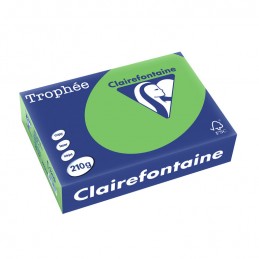 Clairefontaine, Papier universel, Trophée, A4, vert menthe, 210g, 2208C
