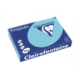 Clairefontaine, Papier universel, Trophée, A4, 120g, bleu alizé, 1282C
