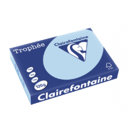 Clairefontaine, Papier universel, Trophée, A4, 120g, bleu vif, 1213C