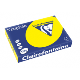 Clairefontaine, Papier universel, Trophée, A4, 120g, jaune soleil, 1292C