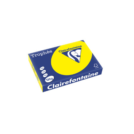 Clairefontaine, Papier universel, Trophée, A4, 120g, jaune soleil, 1292C
