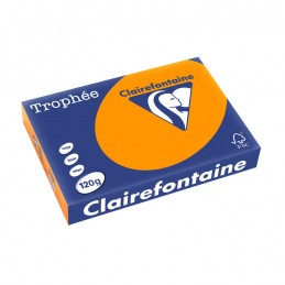 Clairefontaine, Papier universel, Trophée, A4, orange, 120g, 1763C