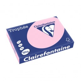 Clairefontaine, Papier universel, Trophée, A4, 120g, rose, 1210C