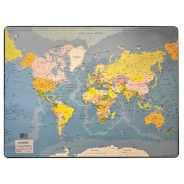 Esselte, Sous-main en plastique, Carte du monde, 32188