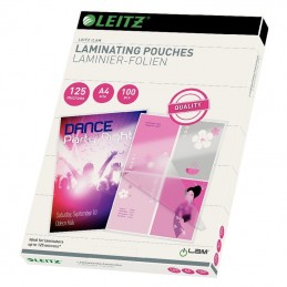 Leitz, Pochettes de plastification, A4, brillant, 250 microns, 33808